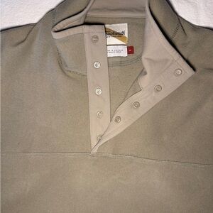 Tracksmith Men's green fleece pullover size small